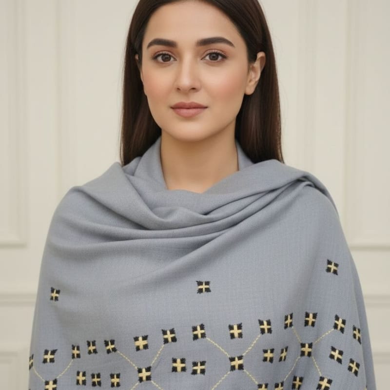 unique handembroidered shawl